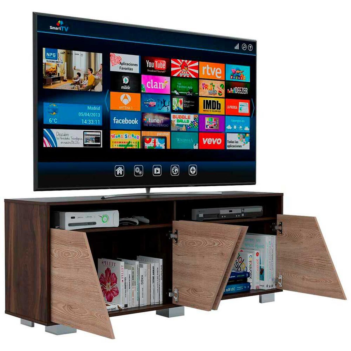 Rack TV Hasta 70'' Fraktal TuHome