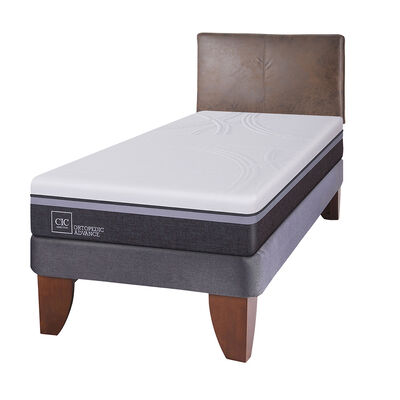 Imagen 2 del producto Cama Europea CIC 1,5 Plazas Ortopedic Advance + Respaldo Baker