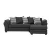 Sof&aacute; Seccional Derecho Living Factory Mustang 4 Cuerpos Marengo