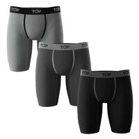 Pack 3 Bóxer Largo Algodón Hombre Top Color-2