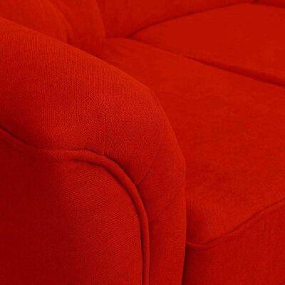 Imagen 2 del producto Sofá Elegant Detail Oregon  3 Cuerpos Tela Rojo