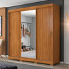 Closet Home Mobili Isabella 3 Puertas 4 Cajones Caf&eacute;