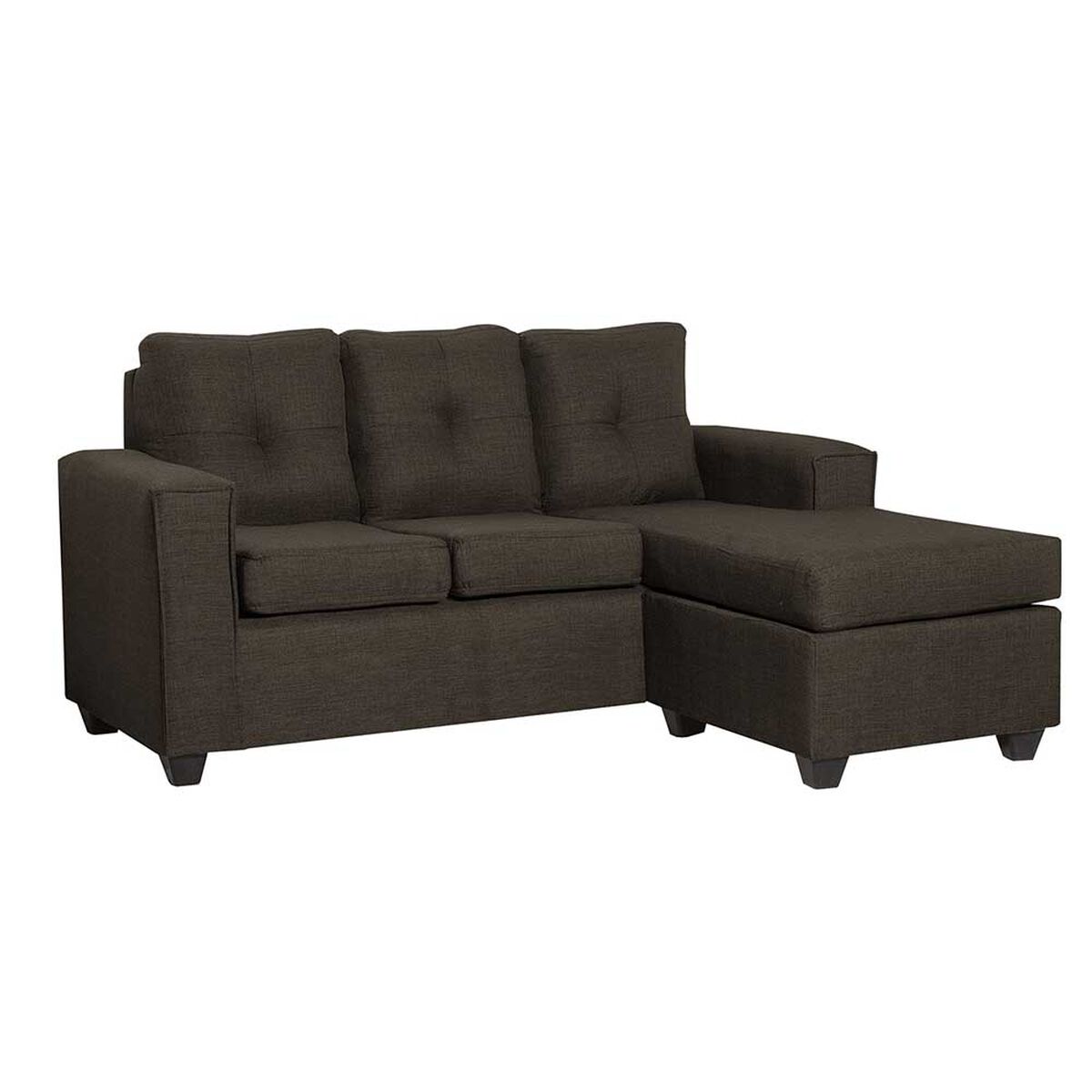 Sofá Seccional Black Factory Ranger 4 Cuerpos Café