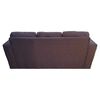 Juego de Living Kea Nize Sofá 3 Cuerpos + Dos Pouf Tela  Café