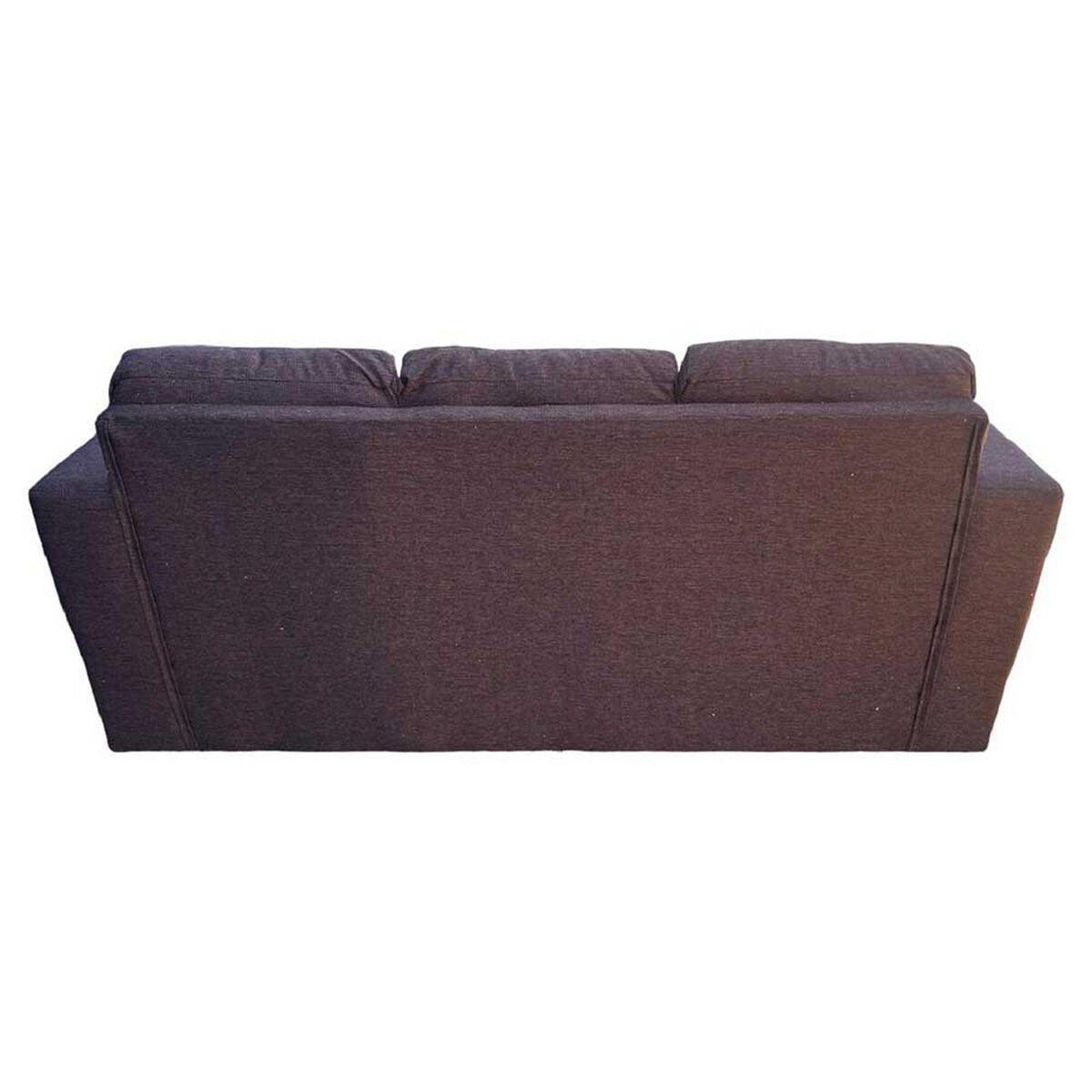Juego de Living Kea Nize Sofá 3 Cuerpos + Dos Pouf Tela  Café