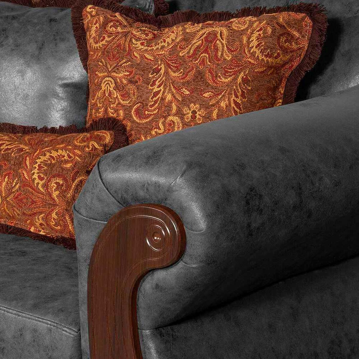 Sof&aacute; Black Factory Estambul 3 Cuerpos Gris