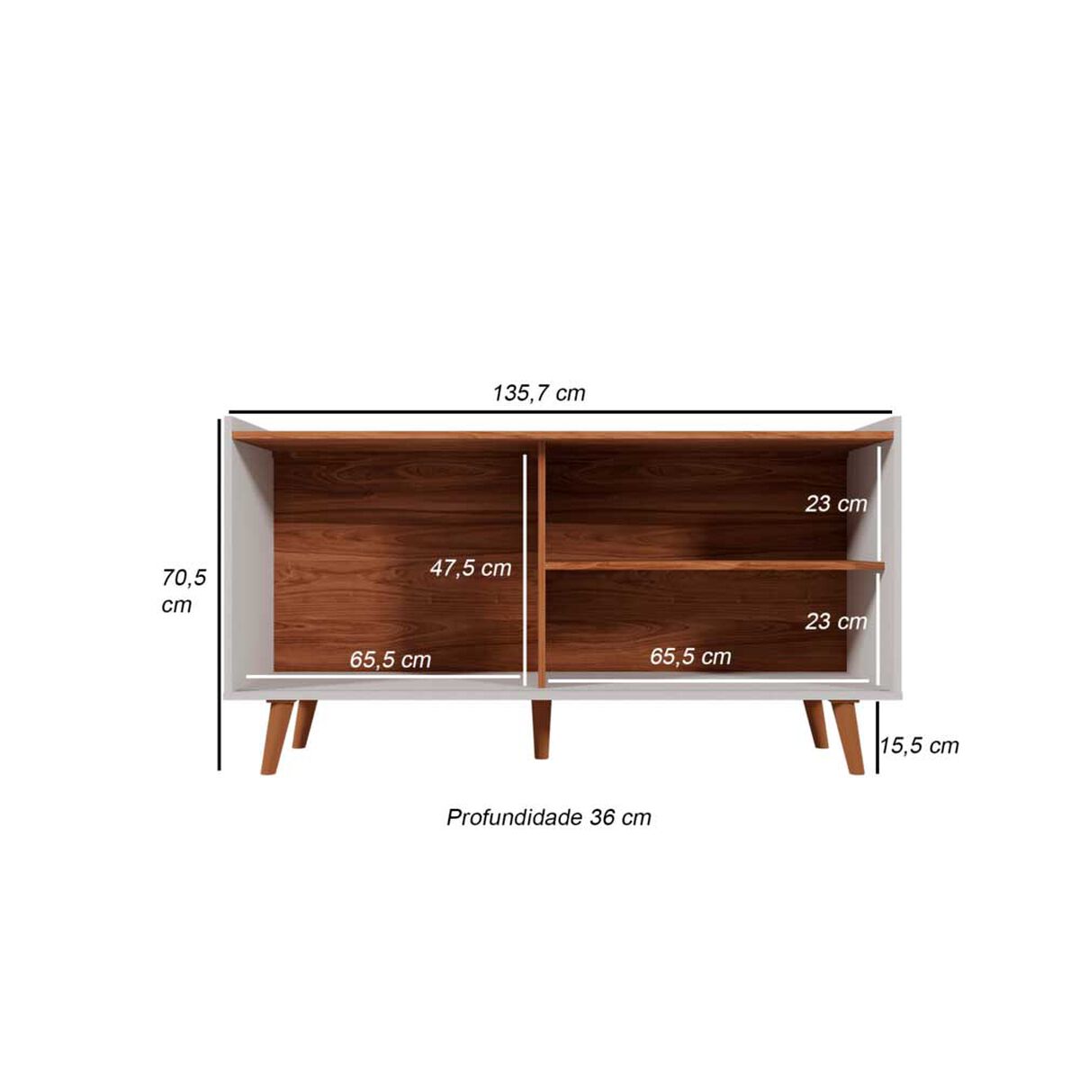 Rack TV Exit Austin Hasta 50" Blanco