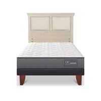 Cama Europea CIC 1,5 Plazas Anatomic + Respaldo Torino Alpino