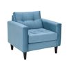 Set 2 Sillones Bodevir Retro Felpa 1 Cuerpo Azul Petróleo