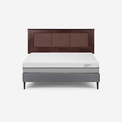 Cama Europea Rosen 2 Plazas Pratta + Respaldo Rachel