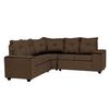 Sofá Seccional Mexx Muebles Hamburgo 5 Cuerpos Chocolate