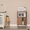 Mueble de Cocina Auxiliar para Microondas Vekkahome Tara Blanco