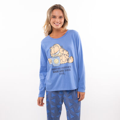 Pijama Manga Larga Mujer Garfield