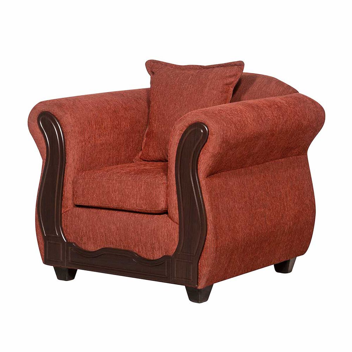 Juego de Living Black Factory Barcelona 4 Cuerpos Terracota