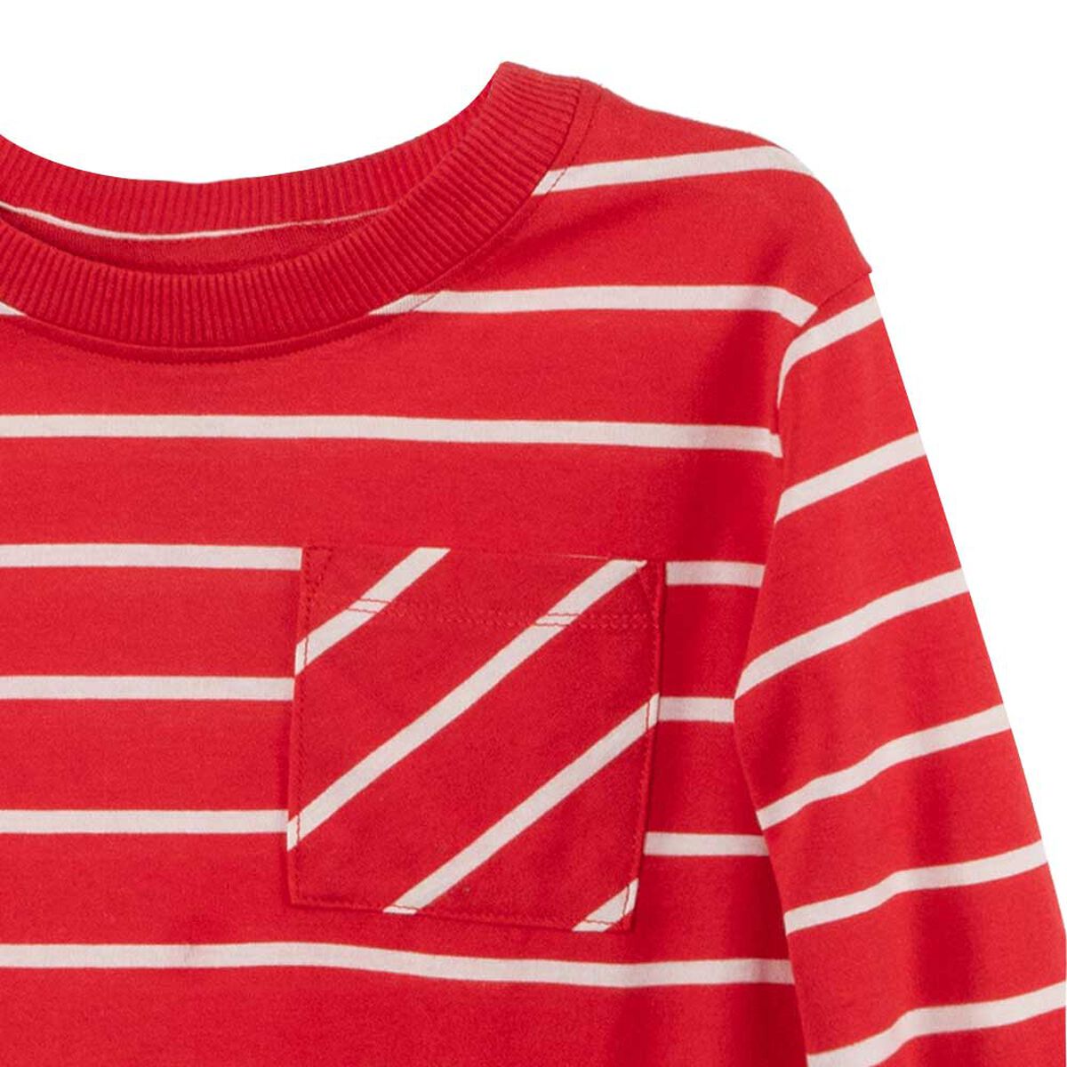 Polera Manga Larga de Algodón Niño Chess
