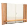 Panel TV Roca Iguapé Hasta 75" Blanco Roble