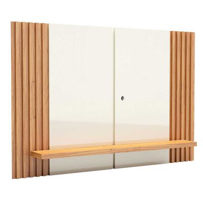 Panel TV Roca Iguapé Hasta 75" Blanco Roble