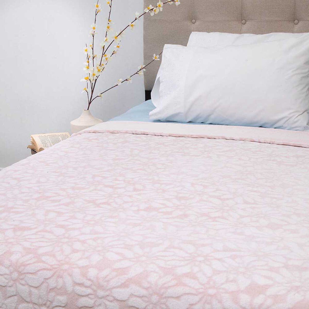 Frazada Poliéster Doral 1,5 Plazas Deluxe Beige