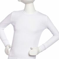 Camiseta de Algodón Manga Larga Niño Monarch Blanco