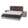 Cama Europea CIC King Ortopedic Advance + Respaldo Enio + 2 Veladores