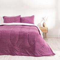 Plumón Mashini 2 Plazas Liso Morado