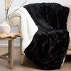 Manta Plush Sherpi Deluxe 127X152 Negro