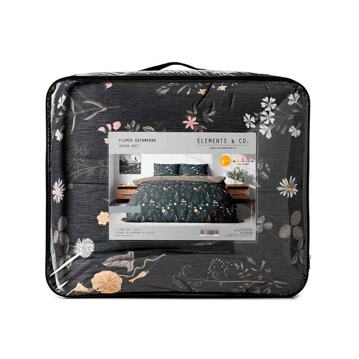 Plum&oacute;n Estampado Elements & Co 1,5 Plazas Grassland