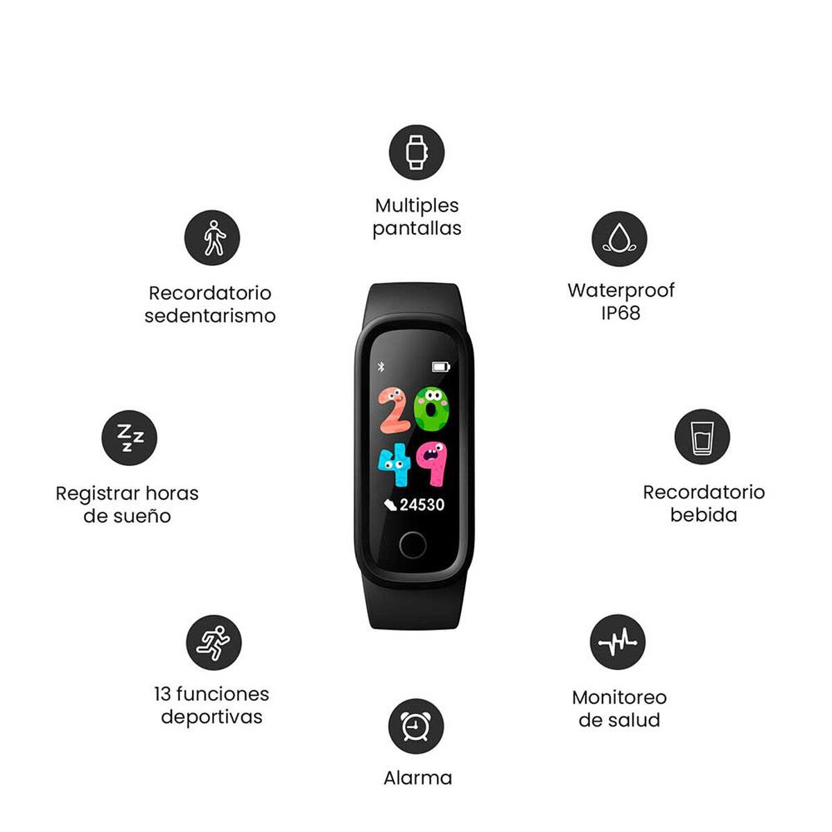 Smartwatch Lhotse Kids R01 0,96" Black