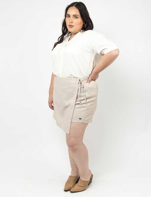 Imagen 2 del producto Falda Short Mujer Extralindas Beige