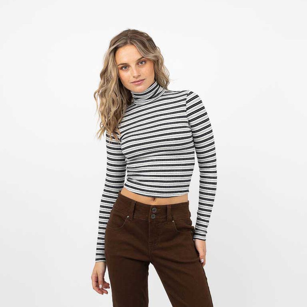 Polera Crop Manga Larga Mujer Icono