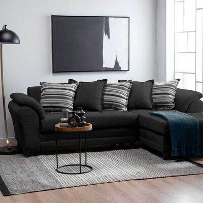 Sof&aacute; Seccional Derecho Living Factory Mustang 4 Cuerpos Marengo