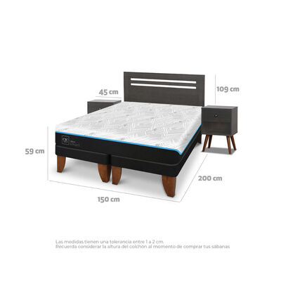 Imagen 2 del producto Cama Europea CIC Green Infinity 2 Plazas +