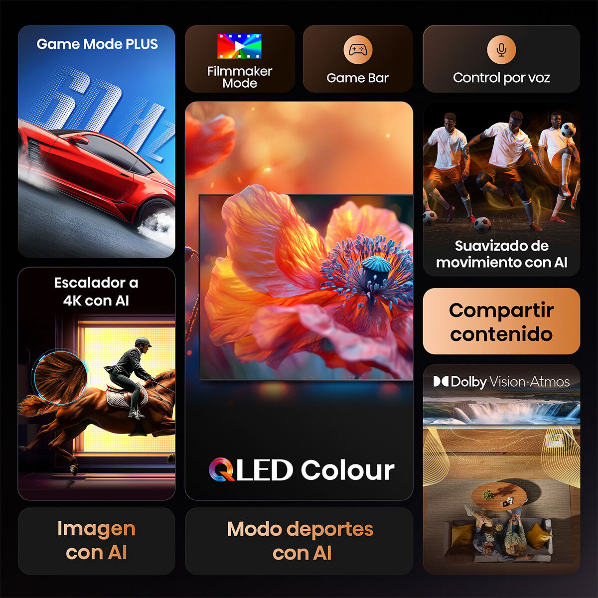 Smart TV QLED 58" Hisense UHD 4K VIDAA 58Q6QV