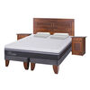 Cama Europea CIC Base Dividida 2 Plazas Ortopedic Advance + Respaldo + 2 Veladores Milan