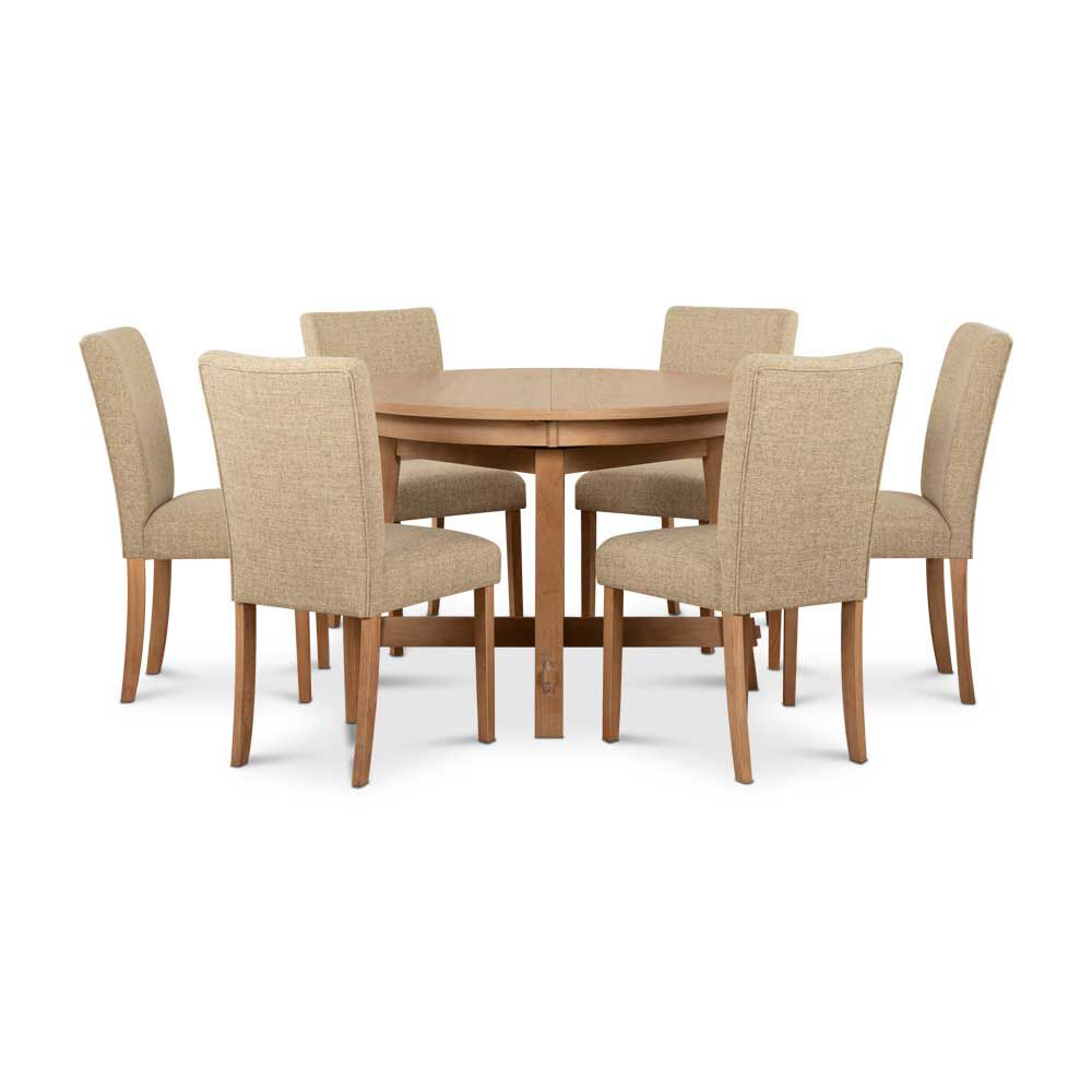 Juego de Comedor CIC Preston 6 Sillas Roble