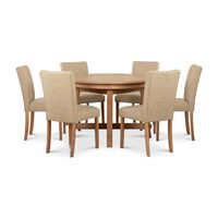 Juego de Comedor CIC Preston 6 Sillas Roble