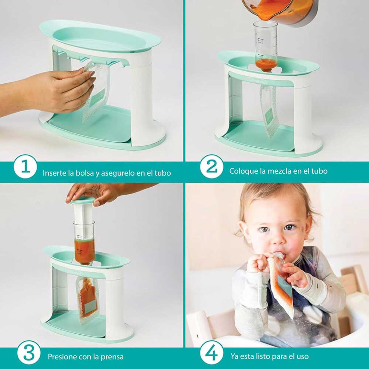 Dispensador de compota Squeeze Station Infantino