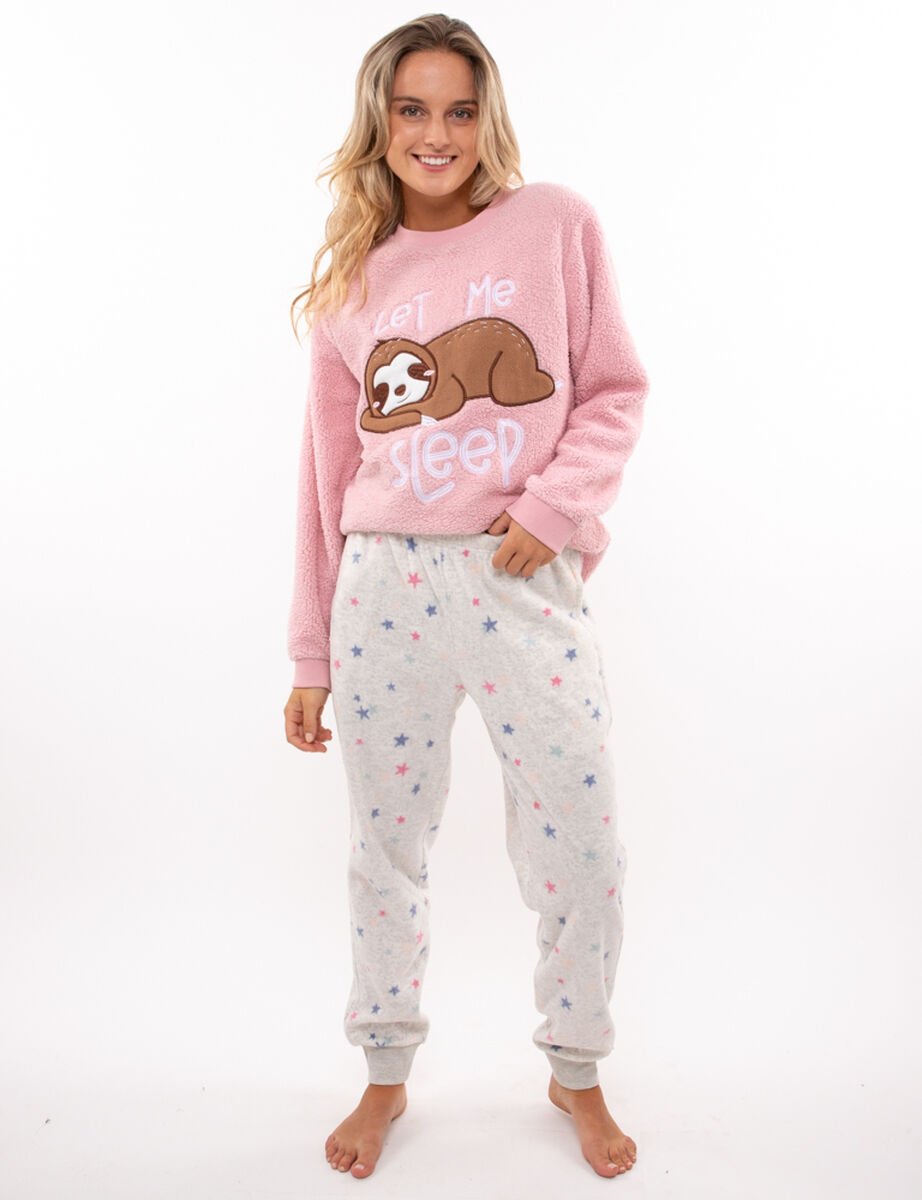 Pantalón de Pijama Polar Mujer Icono