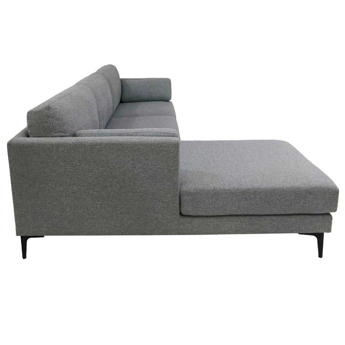 Sofá Seccional Amuv Carraro 3 Cuerpos Gris