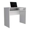 Combo Oficina Escritorio Blanco + Silla New York Negra y Gris Arthome