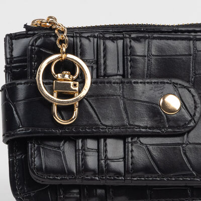 Imagen 2 del producto Billetera Negro Croc Icono