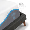 Cama Europea CIC King Alaska + Respaldo + 2 Veladores