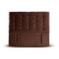 Respaldo Latam Home 2 Plazas Napoles Tela Velvet Chocolate