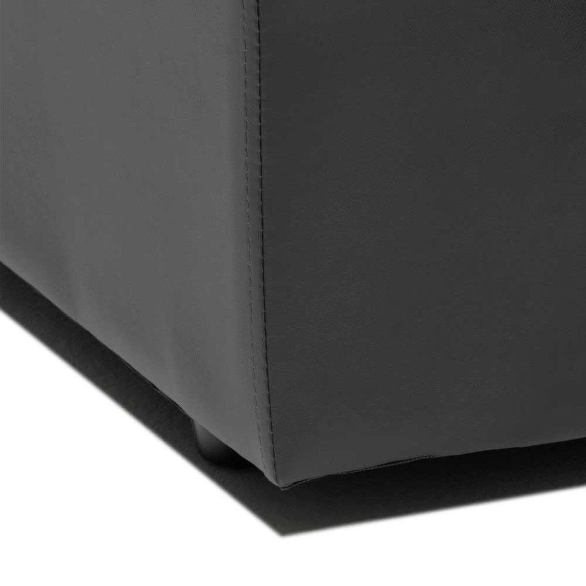 Sof&aacute; Cabsur Milan 2 Cuerpos PU Negro