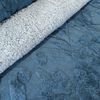Cubrecama Doral 2 Plazas Jacquard Liso Azul