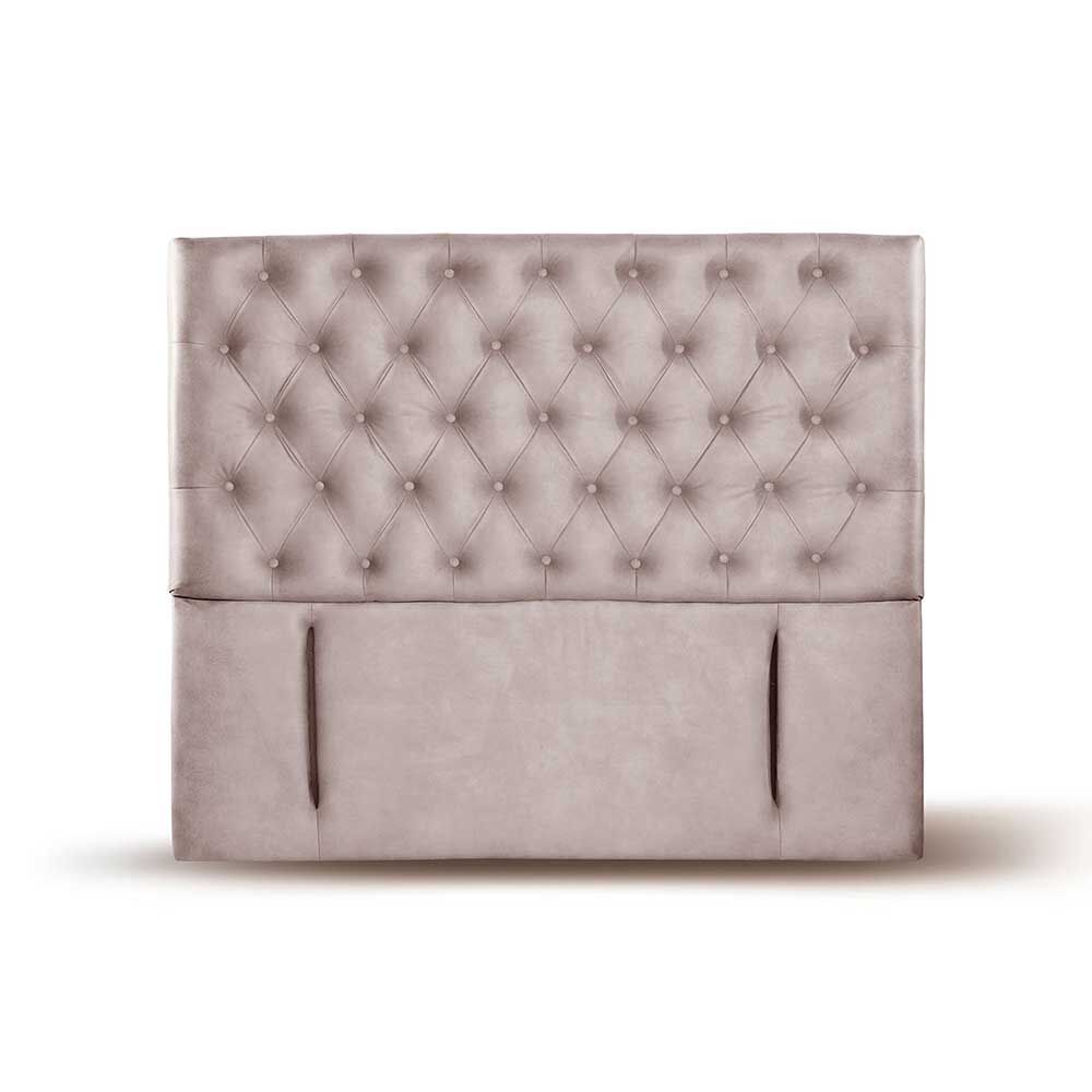 Respaldo Latam Home King Florencia Cuero Gris