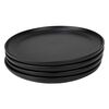 Set 4 Platos Base Doral Porto Servo Negro