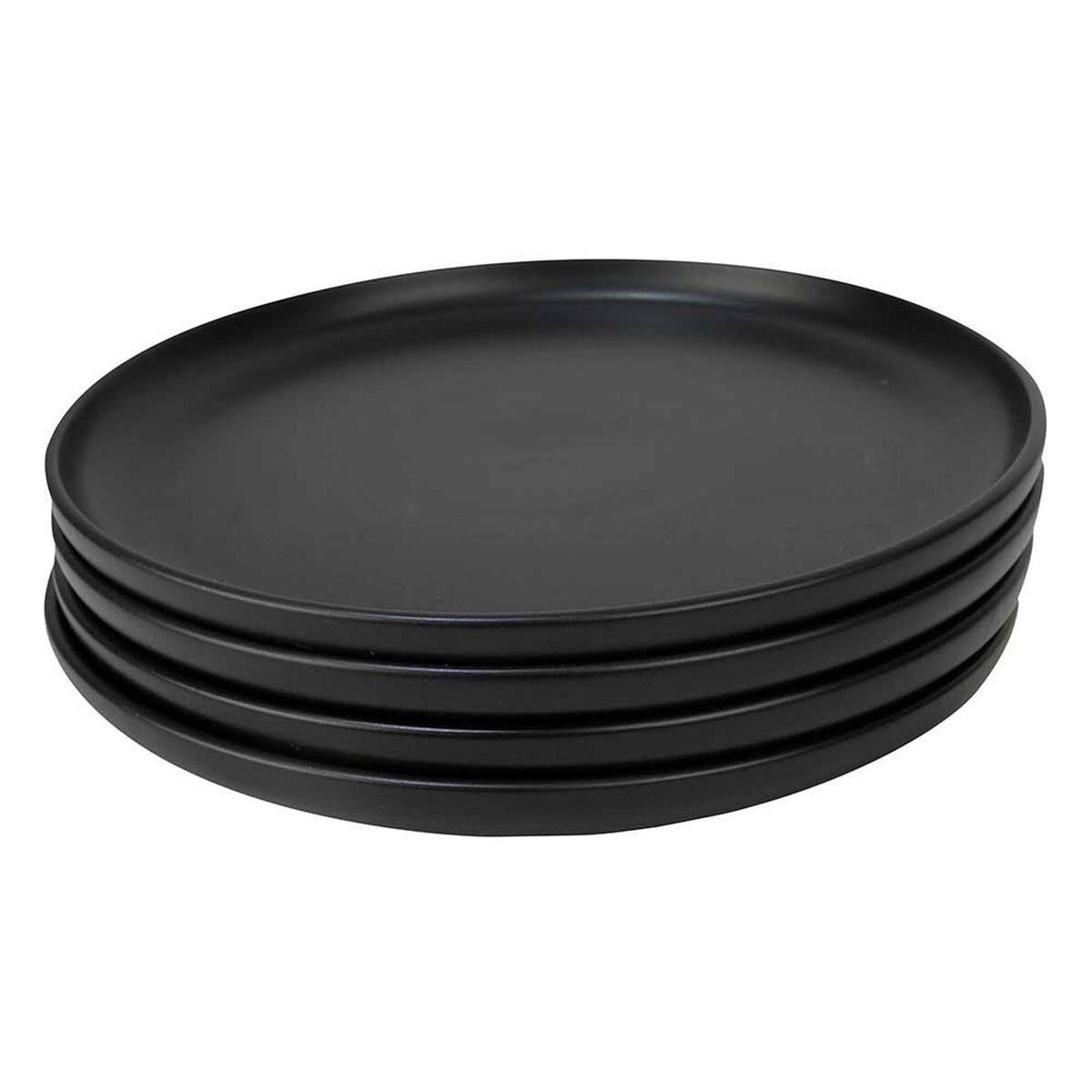 Set 4 Platos Base Doral Porto Servo Negro