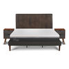 Cama Europea CIC King Ortopedic Advance + Respaldo Baker + 2 Veladores