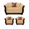 Juego de Living Elegant Detail Girona Sof&aacute; 2 Cuerpos + Dos sillones 1 Cuerpo Beige